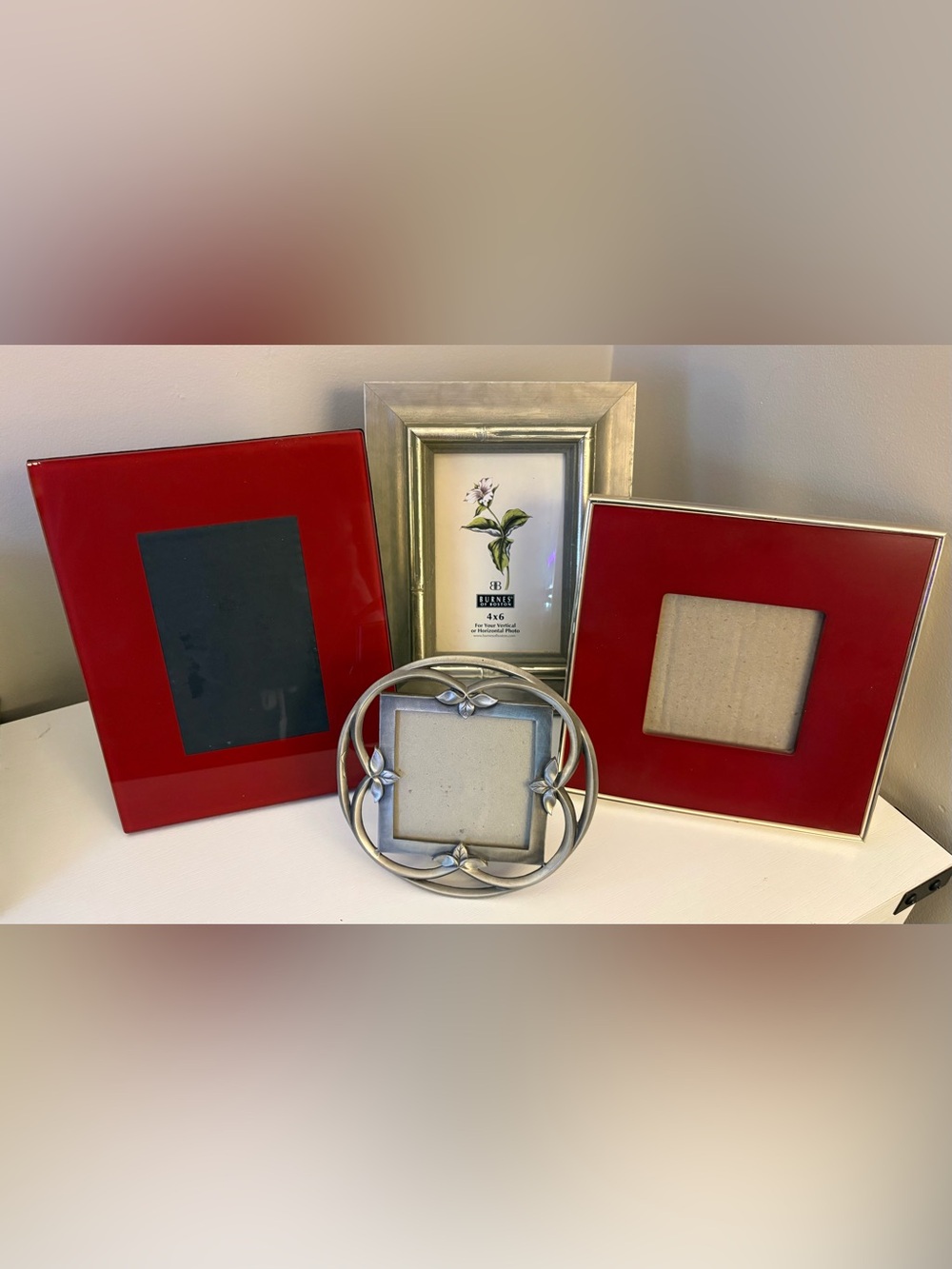 Lot of 4 Assorted Picture Frames